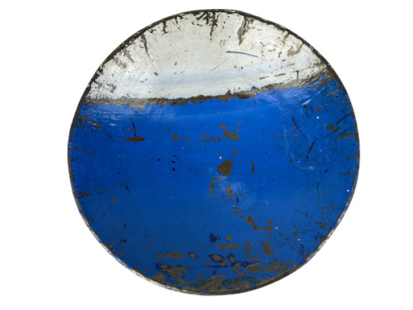 Upcycling Blechschale Leo 36cm aus Burkina Faso